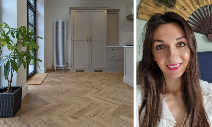 Rachy Turner Edwardian kitchen Canadian urban oak in herringbone