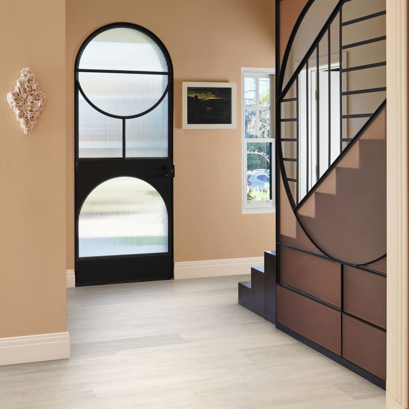 Elevate your hallway charm with plush luxury vinyl.