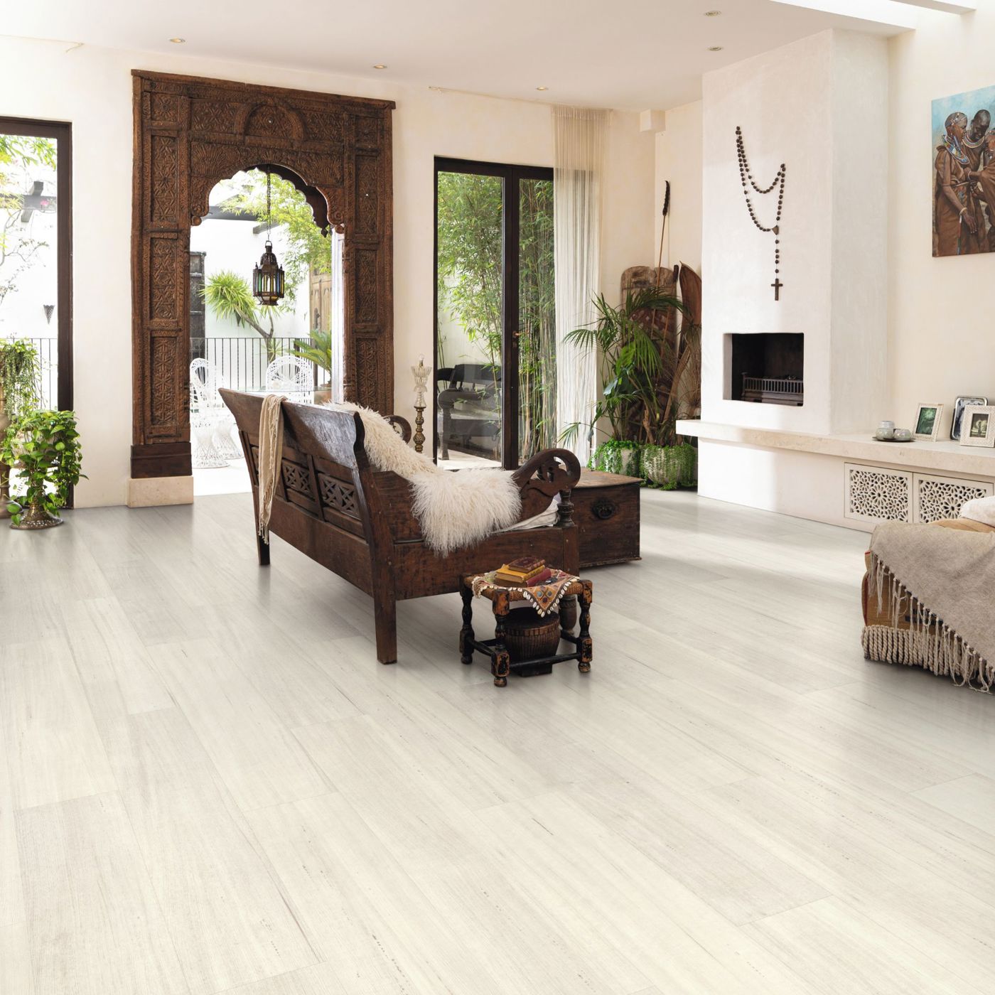 Cozy and chic living with elegant luxury vinyl