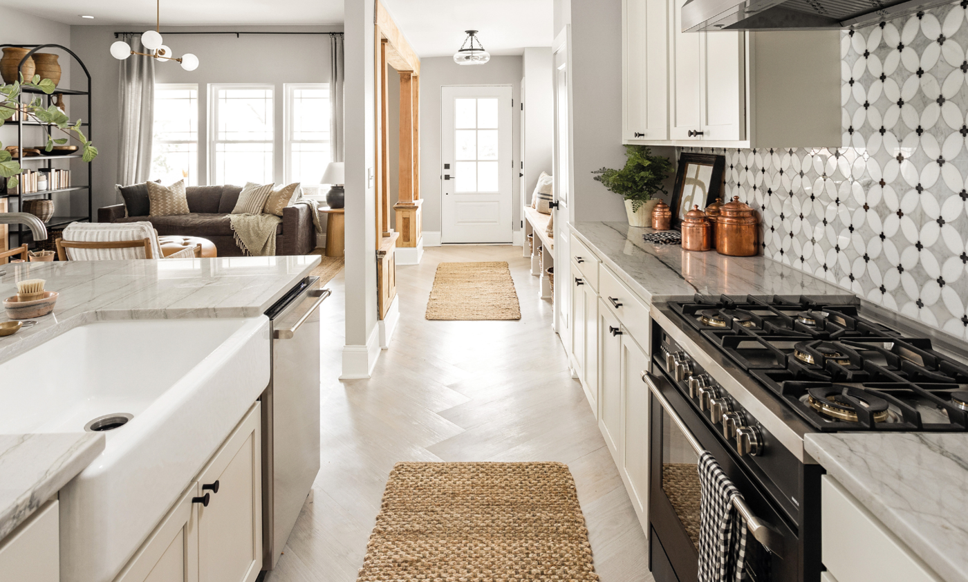 Vanilla Oak LLP333 in a kitchen designed by Mina Starsiak Hawk for season 7 of Good Bones